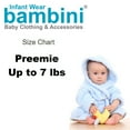 thumbnail image 3 of Bambini Unisex White Preemie 100% Cotton Printed Infant Gown, 3 of 3