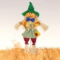 thumbnail image 3 of HAHUT 1 Pack Fall Harvest Scarecrow Decorations - 21.65" Standing Thanksgiving Scarecrows with Sunflowers and Bow for Autumn, Halloween, Garden, Yard, Porch Decor (Green), 3 of 7