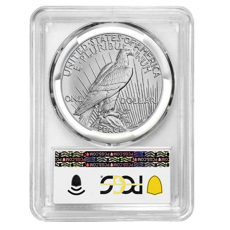 2024 PCGS MS-70 イーグル銀貨　トランプver 2024 $1 Peace Silver Dollar PCGS MS70 FS Trump 45th President