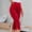 🔥 Red_New, variant on Dianli Activewear Summer Women's High Waisted Solid Color Capris Slim Fit Yoga Gym Leggings Breathable Stretch Workout Pants Tummy Control Active Capri Pants