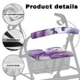 thumbnail image 5 of Jiueut Marble Print Rollator Seat Cushion Back Bar Cover Set for Seniors Set of 2 Universal Rollator Walker Seat and Backrest Covers for Women Rollator Seat Cover Butterfly, 5 of 7