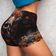 thumbnail image 2 of Sikiie Vintage Butterfly Flower Skull Print Workout Shorts Women Scrunch Butt Gym Shorts Seamless High Waist Tummy Control Yoga Biker Athletic Shorts, 2 of 5
