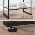 thumbnail image 6 of 40'' Tall Standing Towel Racks, 3 Tier Towel Drying Rack Outdoor, Pool Towel Stand Blanket Holder with Shelf & 4 Removable Hooks, Metal Freestanding Towel Racks for Bathroom, Matte Black, 6 of 17