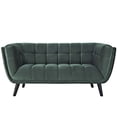 thumbnail image 4 of Modway Bestow Modern Style Performance Velvet Loveseat in Green Finish, 4 of 4