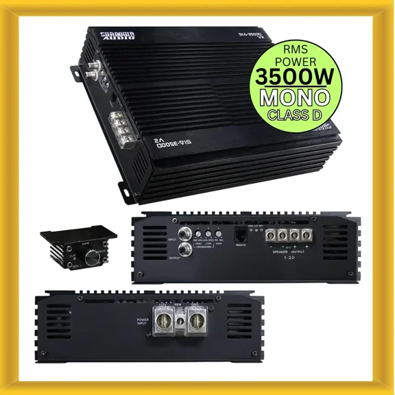 Sundown Audio SIA-3500D V2 Monoblock 3500W RMS 1-Ohm Stable Class-D Amplifier