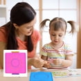 thumbnail image 3 of KAKOWELY 4pcs Geoboard Pegboard Plastic Nail Board Geometric Shape Learning Tools Random Color,6.3X"X5.51"X0.39", 3 of 5