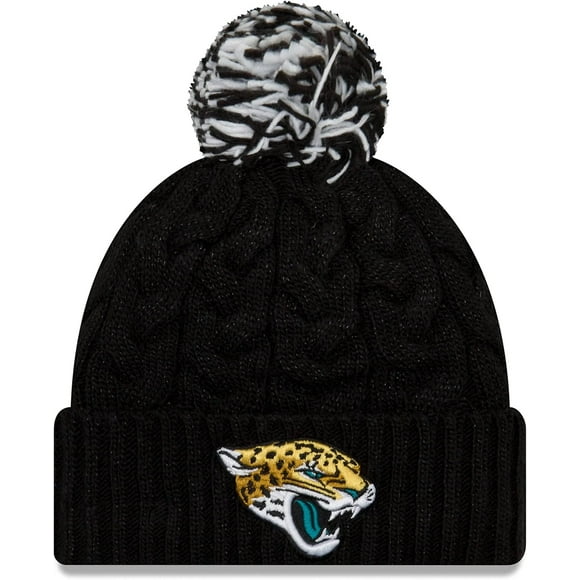 Gorro New Era de la NFL Jacksonville Jaguars para mujer, color negro