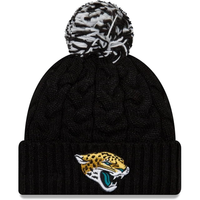 Gorro New Era de la NFL Jacksonville Jaguars para mujer, color negro