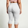 thumbnail image 6 of Kezqiaxn Plus Size Capris for Women Summer Elastic Waist Tummy Control Workout Leggings Yoga Cropped Pants Women's Capri Pants, 6 of 6