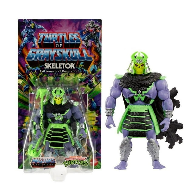 Figura de Acción Masters of the Universe Turtles of Grayskull Skeletor de 5.5 Pulgadas