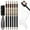 Black Brown, variant on Unbranded Shaping Pencils Hairline Shaping & Razor Tracing Barber Chalk Beard Kit with Sharpener, Ruler, Brush, 6 Piece