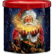 Great Value Holiday Popcorn Tin, Santa Magic Design, 3 Assorted Flavors, 21 Ounces