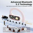 thumbnail image 3 of JYX Audífonos Inalámbricos Verdaderos, Audífonos Bluetooth Inalámbricos con Cancelación de Ruido, Duración de Batería de 24 Horas, Pantalla Digital LED, Traducción en Tiempo Real con 115 Idiomas, E1-P, 3 of 11
