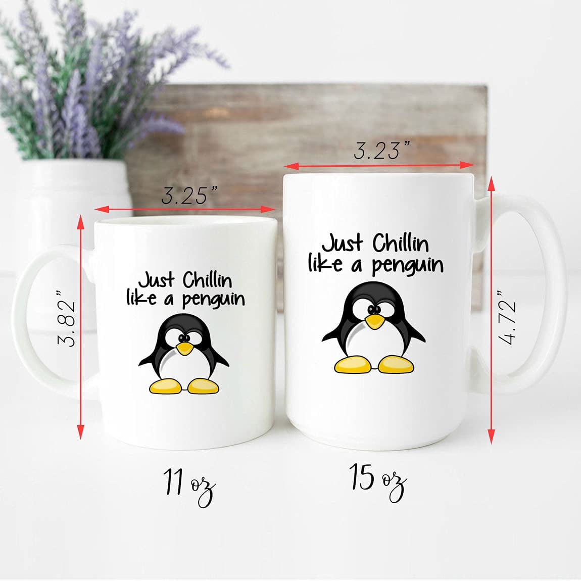 Penguin Mug - Penguin Gift - Penguin - Chillin Like A Penguin - Coffee Mug  - Penguin Coffee Mug - Penguin Cup - Penguins - Cute Penguin Mug