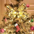 thumbnail image 2 of Christmas Ribbon Lights 32.8ft/10m (2X16.4ft) 100 LED Lights Christmas Tree Xmas Lights Battery Operated Copper Wire Ribbon Bows Fairy String Lights for New Year Party Weddings Christmas Tree Decor, 2 of 5