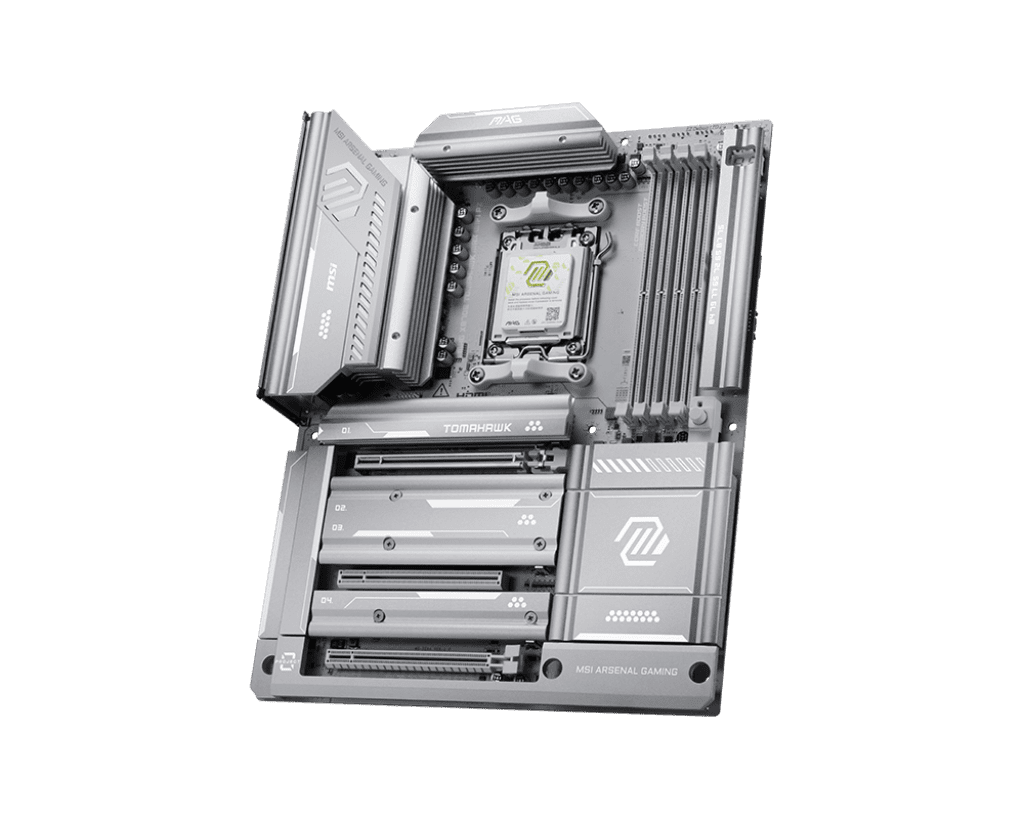 MSI MAG X870E TOMAHAWK MAX WIFI PZ AM5 AMD X870E PCIe 5.0 USB 40/20/10/5Gbps Type A/C Wi-Fi 7 ATX Back-Connect Motherboard