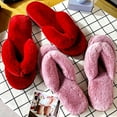thumbnail image 5 of Xinyolin 1 Pair Women Slippers Thicken Furry Plush Practical Winter Flip Flops for Home, 5 of 8