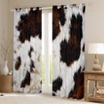 thumbnail image 5 of Manfei Rustic Cow Print Curtains for Living Room, Farmhouse Animal Blackout Curtains Set of 2 (42x84), Southwestern Curtains and Drapes (42x84), Ultra Soft Room Decoration, 5 of 6