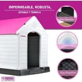 thumbnail image 4 of Casa Para Perro Q Perrón Raza Grande Color Rosa Con Puerta, 4 of 6