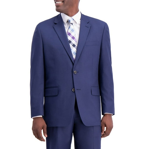 haggar men's textured weave suit jacket