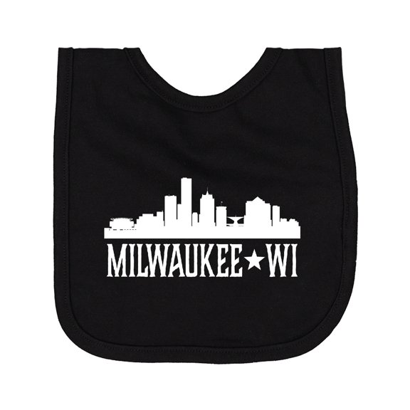 Inktastic Milwaukee Wisconsin Skyline Wi Cities Newborn Bib