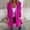 *Hot Pink, variant on ClodeEU Women's Hooded Sweatshirt With Pockets,Snap Button Loose Fit Long Sleeve Outdoor Coat Blue,Womens Plus L