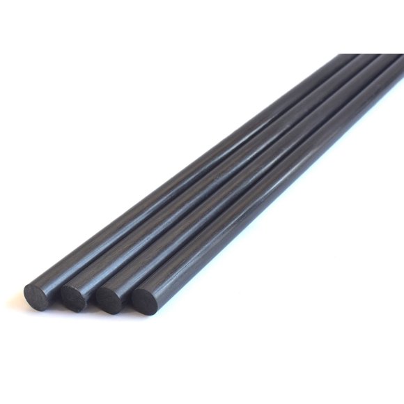 4 Pcs Tige Carbon 6mm 6x420mm (pultrusion), 2/3/4/5/6/8mm Disponibles