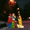 thumbnail image 2 of Apmemiss Clearance Lighted Christmas Decorations Outside Nativity Set, Light Up Nativity Scene Indoor Outdoor Christmas Decor, Holiday Outdoor Manger Nativity Set for Yard, 2 of 9
