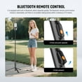 thumbnail image 4 of Neewer PA992 57.9" Selfie Stick Tripod - Metal w/Phone Holder & Remote for iPhone/Android, Black, 4 of 8