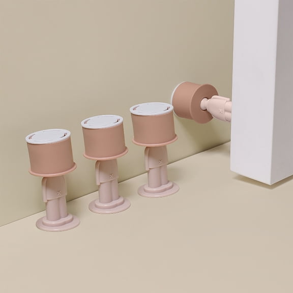 JLFNYA Door Stop,Cute Door Holder Stops for Bottom Top of Door - Wall Floor Mounting No Drill Strong Magnet Keep Door Open