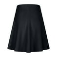 thumbnail image 3 of Women Preppy Fashion A-line Skirts Solid Color Basic Knitted Mini Skirts High Waist Classic Simple Short Skirt 2025, 3 of 6