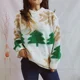 thumbnail image 3 of Suéter rojo navideño para mujer, jersey tejido para otoño e invierno, jersey holgado de moda coreana, jersey de manga larga cálido para mujer, jerséis navideños informales, 3 of 5
