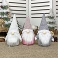 thumbnail image 5 of Pink Gnomos de peluche suecos hechos a mano de Navidad, juguetes de peluche de Papá Noel para decoración del hogar de muñecas, 5 of 5