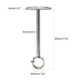 thumbnail image 2 of Uxcell 1.26'' x 11.81'' Ceiling-Mount Wardrobe Support Holder Pipe Stainless Steel Silver Tone 2pcs, 2 of 2