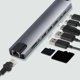 thumbnail image 2 of Adaptador de puerto Ethernet 8 en 1 USB C Hub 100m para computadora portátil Macbook Notebook, 2 of 8