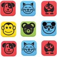 thumbnail image 2 of Flipside Student Animal Whiteboard Eraser Set - Assorted - Square - EVA Foam - 2" Width x 2" Height x - 2" Length - 12 / Set - Magnetic | Bundle of 5, 2 of 2