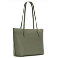 thumbnail image 2 of Coach Women's Medium Zip Top Tote in Pebbled Leather (Military Green), 2 of 4