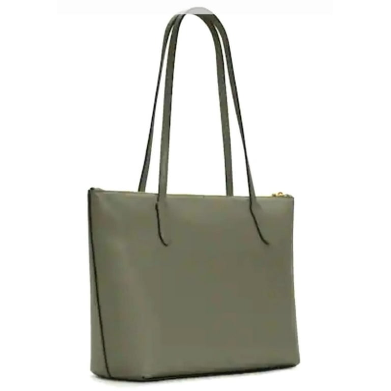 Coach Zip Top Tote deals in Dark Green