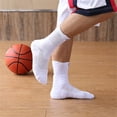 thumbnail image 5 of 1/3pairs/Lot Men's Socks Compression Stockings Breathable Basketball Sports Cycling running Towel Socks High Elastic Tube Socks, 5 of 7