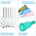 thumbnail image 3 of Agujas dispensadoras de punta roma Uxcell con aguja roma doblada, 100 piezas de 0.5 pulgadas 21G aguja dispensadora de líquido industrial, 3 of 5