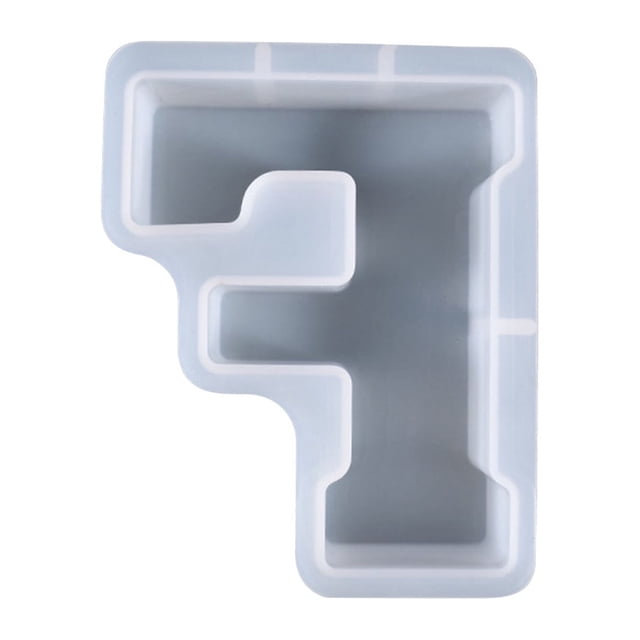 Xihbxyly Letras de Gel de Cristal para Hacer Tú Mismo, Moldes Grandes de Resina para Alfabeto, Diseño Flexible y Reutilizable, Decoración de Escritorio, Fabricación de Jabón de Cera de Vela, Decoraci