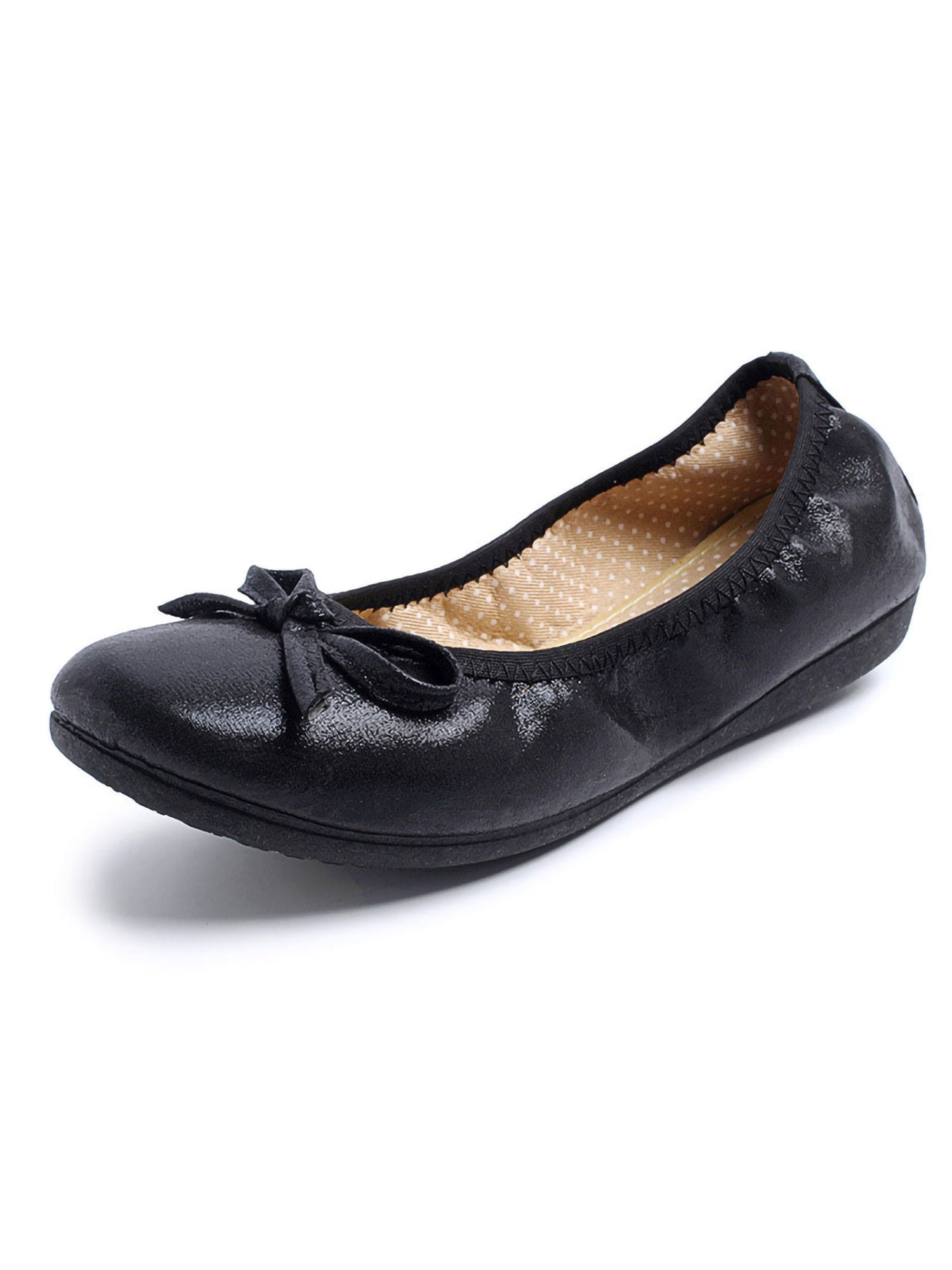 Details about   Womens Slip On Loafers Patent Leather Sweet Flats Shoes Spring Bowknot Tassel 