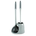 thumbnail image 6 of Bath Bliss 2-in-1 Bowl Brush & Plunger Grey, 6 of 12