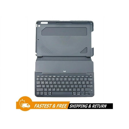 Logitech - Slim Folio Keyboard Folio for Apple iPad (5th & 6th Gen) - Black