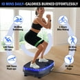 thumbnail image 7 of SLIMKEEPER Vibration Plate Exercise Machine for Home Fitness & Whole Body Workout, 350 Lbs Capacity, with 2 Loops, 5 Resistance Bands & Remote Control, Black mit LED Lights, 7 of 7