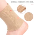 thumbnail image 6 of Pnellth 1Pc Ankle Support Sock Wear Resistant High Elasticity Skin touhing Relieve Pain Swelling Arch Heel Sock for Skin Color, 6 of 8