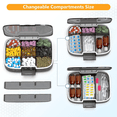 thumbnail image 4 of Organizador portátil de pastillas con 9 divisiones, diseño práctico para medicamentos diarios y viajes - plástico de grado alimenticio, resistente a la humedad, 4 of 5