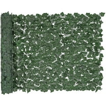VEVOR Ivy Privacy Fence, 39 x 98 in Artificial Green Wall Screen, Greenery Ivy Fence with Strengthened Joint, Faux Hedges Vine Leaf Decoration