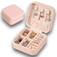 thumbnail image 1 of Alhajero Portátil Para Viaje Estuche Organizador De Joyas Rosa-JUSTCLICK MX, 1 of 7
