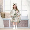 thumbnail image 7 of BZSMCE Wearable Blanket Hoodie Fashion Soft Blossom Elegance Home Wear, 7 of 7